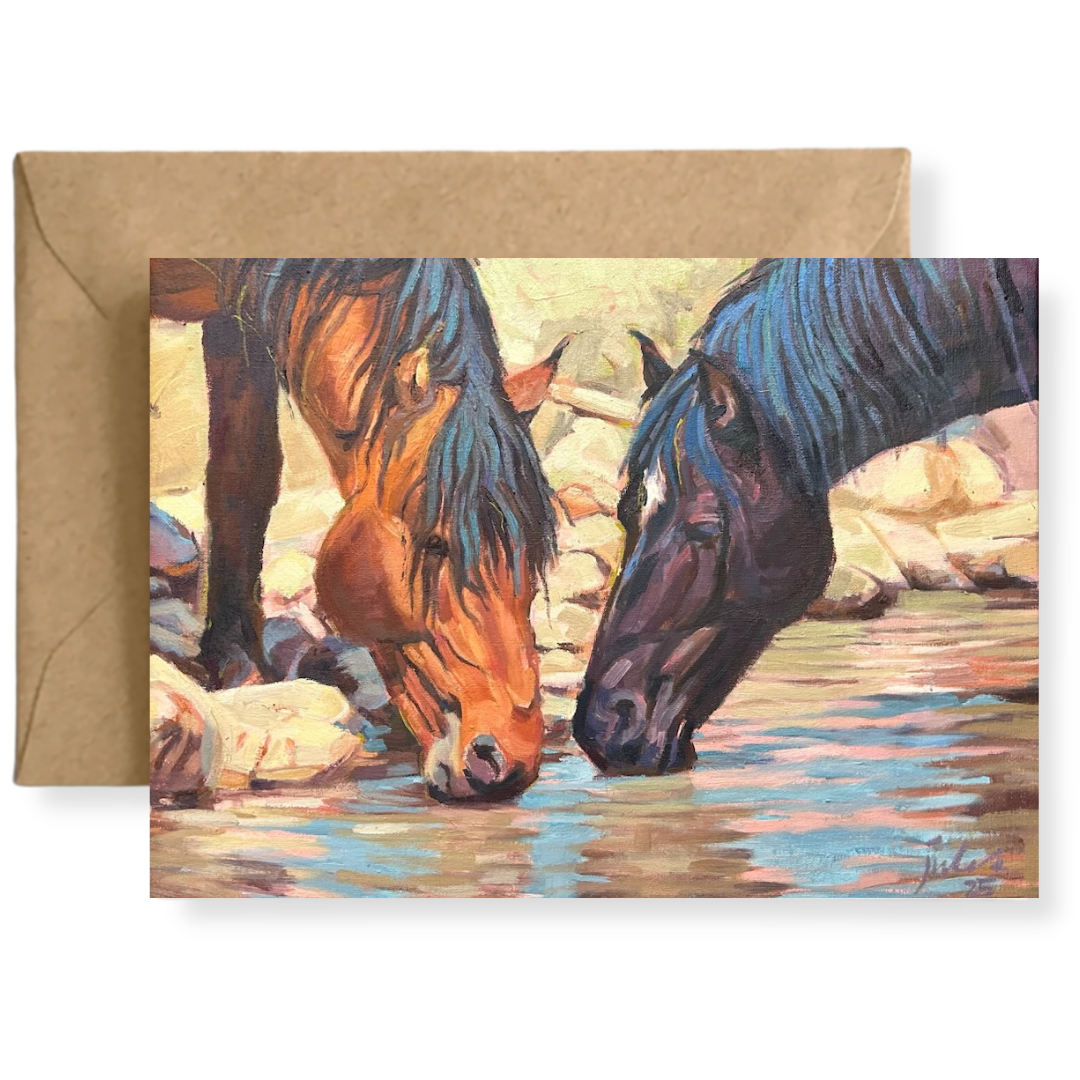 Sharing the Waterhole Art Card