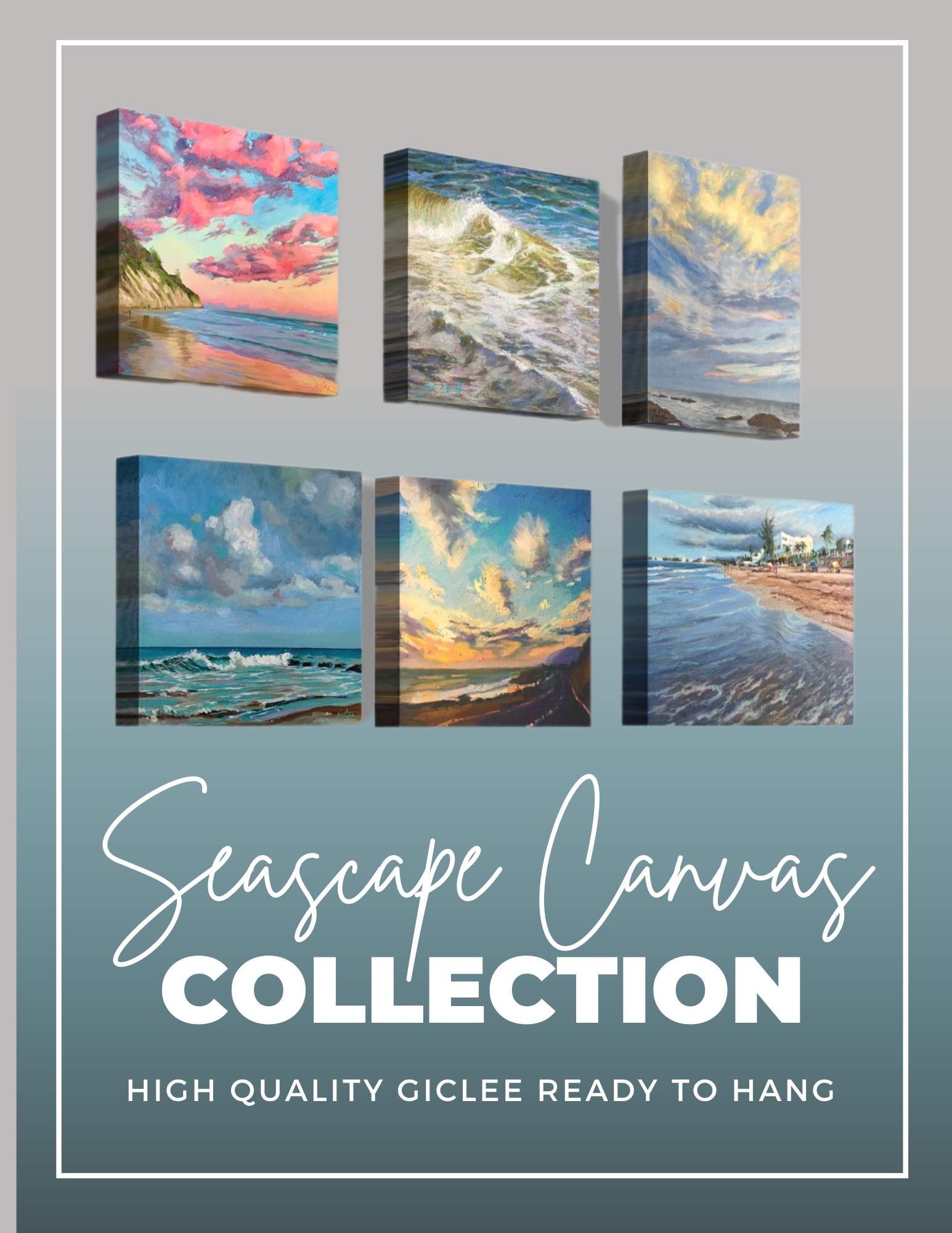 SEASCAPE CANVAS GICLEE FINE ART PRINT COLLECTION