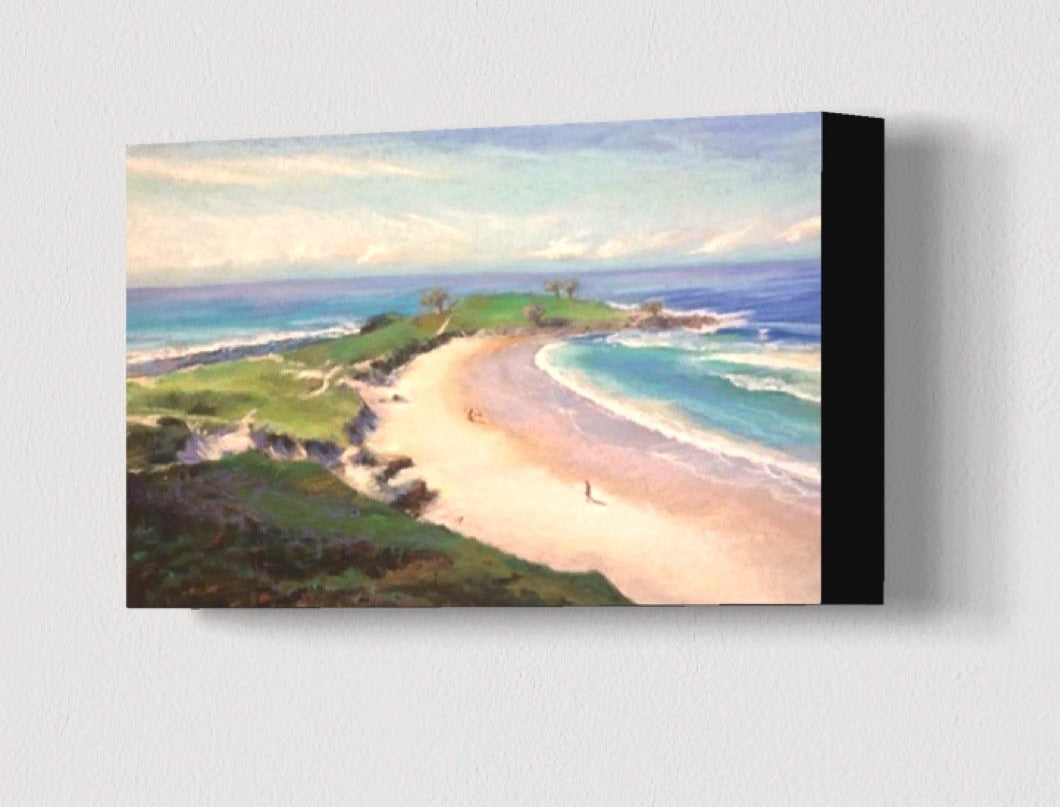 AUSSIE MORNING BEACH WALK - Giclee Reproduction Print of Original Pastel Painting