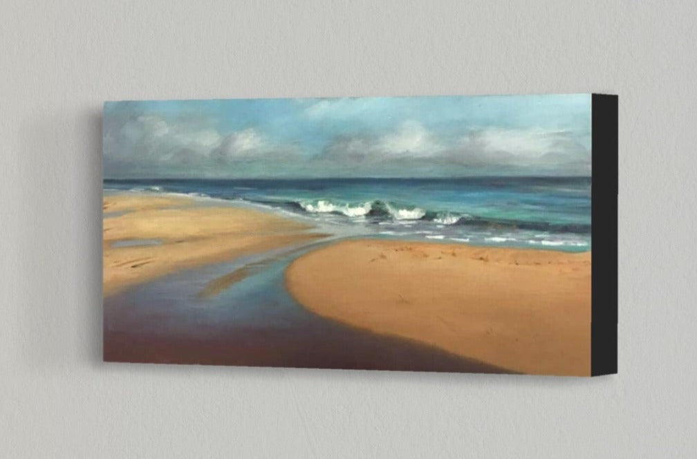 TIDE POOLS - OCEAN PARK BEACH -  Giclee Reproduction of Original Pastel Painting Print