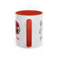 Design #1 50th Reunion Red Accent Coffee Mug, 11oz