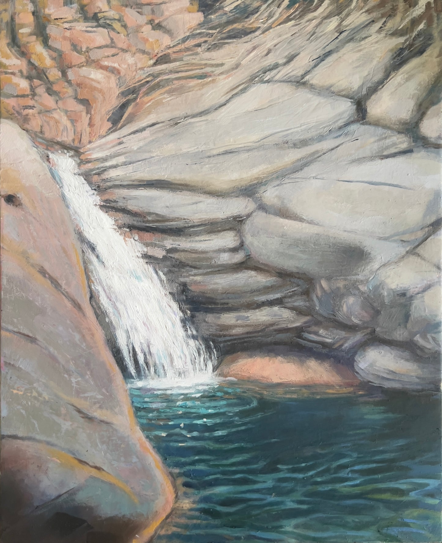 (NEW) SESPE WATERFALL Giclee CANVAS Print