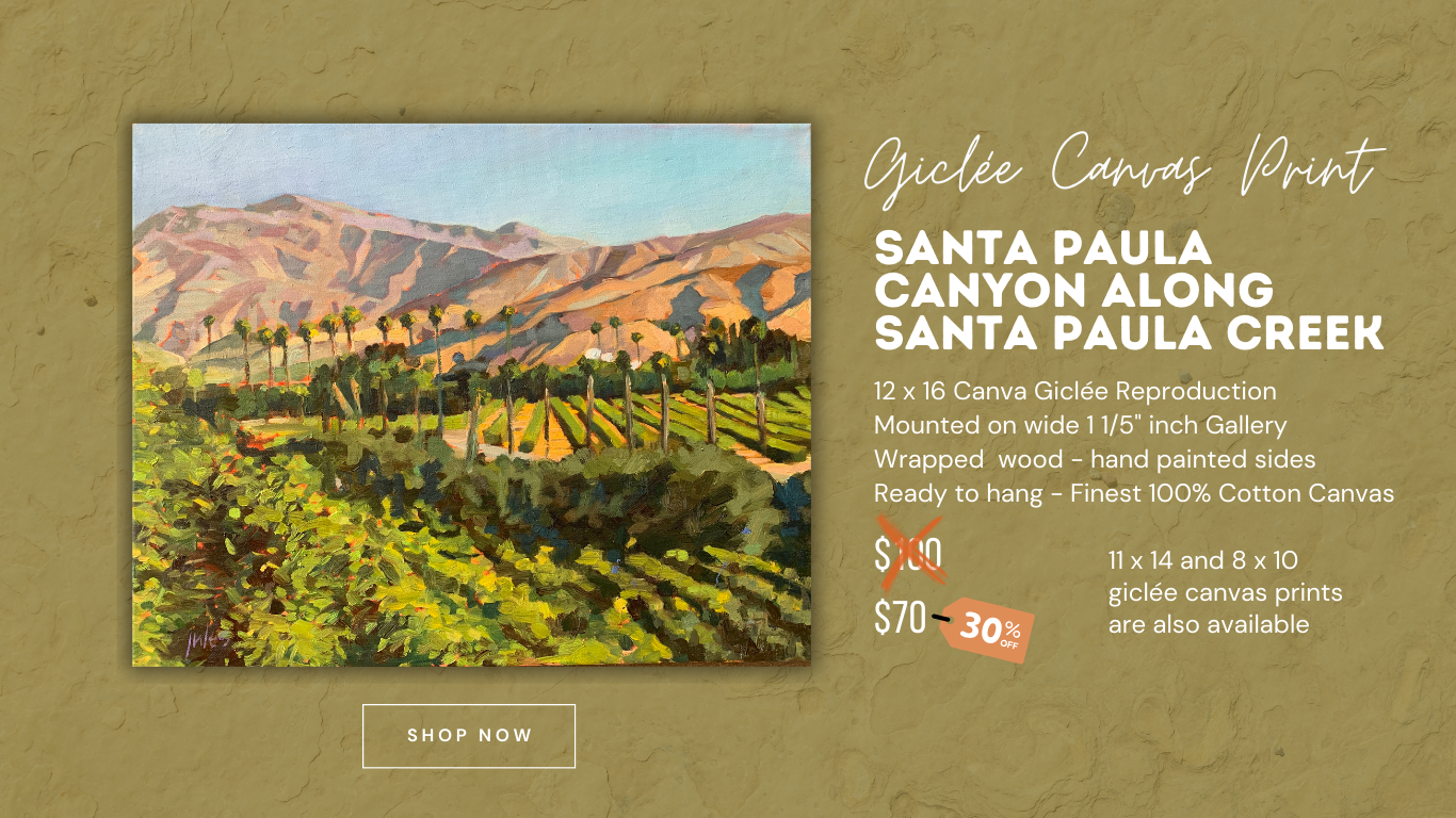 SANTA PAULA CANYON LANDSCAPE - Giclee Reproduction Print of Original Oil Painting