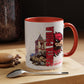 Design 4 - 50th Reunion Red Accent Coffee Mug, 11oz