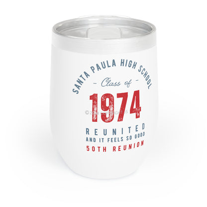 50th REUNION SPUHS - Design #3 Wine Tumbler "United and It Feels So Good"