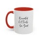 ALUMNI DESIGN #6- SPUHS Red Accent Coffee Mug, 11oz SPUHS Chevy Angry Bird type Cardinal