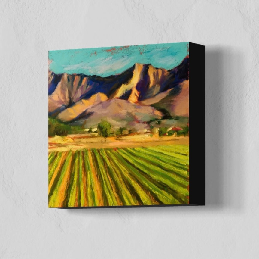 FLOWER FIELDS  |  SOUTH MOUNTAIN - Giclee Reproduction Print of Original Pastel Painting