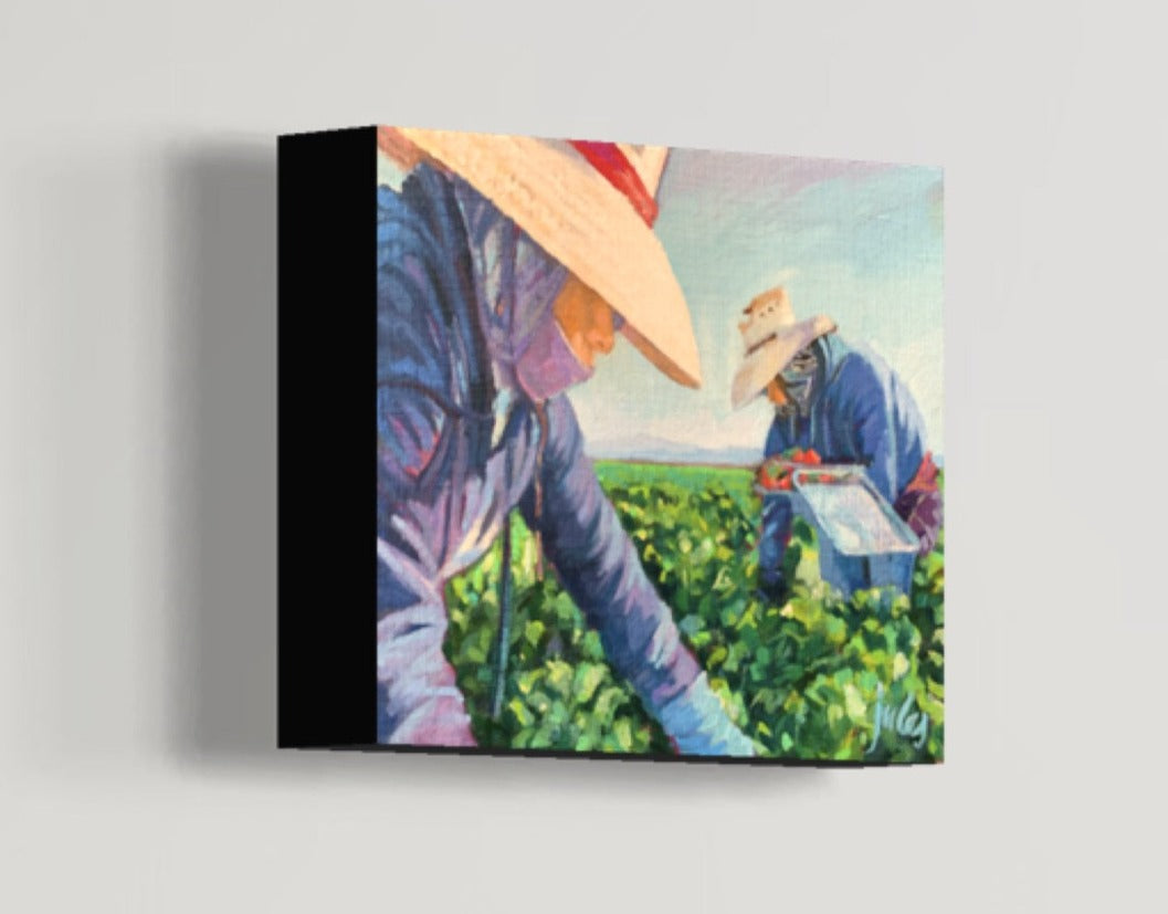 FARM WORKERS DESERVE RESPECT - Giclee Reproduction of Original Oil Painting Print