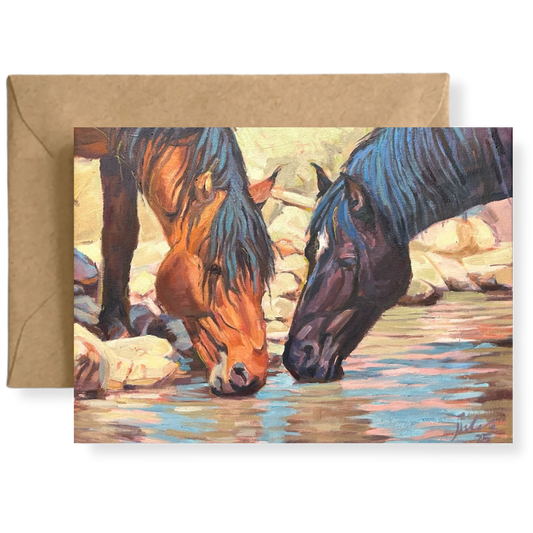 Sharing the Waterhole Art Card
