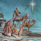 THREE KINGS ARRIVING ON CAMELS  |  Giclee Reproduction Print of an Original Gouache Painting