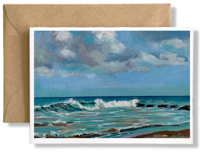 LA PUNTA WEST CONDADO  - Art Card Print of Original Seascape Oil Painting