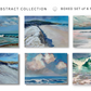 BOXED SET OF (6) SEASCAPE ABSTRACT COLLECTION Blank Art Cards