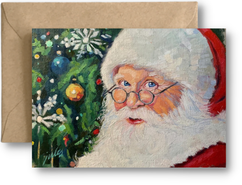 SANTA CLAUS - Art Card Print of Original Painting