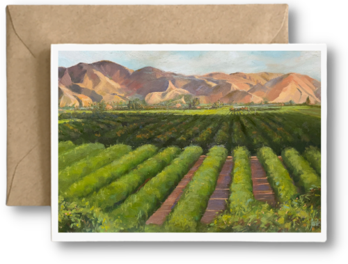 SOUTH MOUNTAIN WEST - Art Card Print of Original Landscape Oil Painting