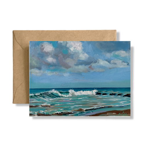 LA PUNTA WEST CONDADO  - Art Card Print of Original Seascape Oil Painting