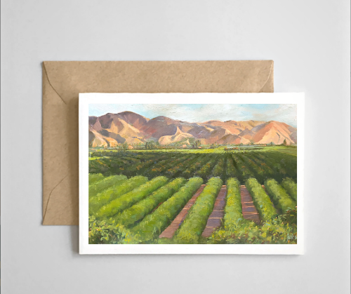 SOUTH MOUNTAIN WEST - Art Card Print of Original Landscape Oil Painting