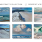 BOXED SET OF (6) SEASCAPE ABSTRACT COLLECTION Blank Art Cards