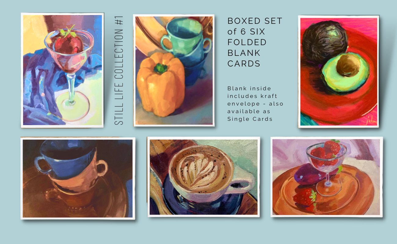 BOXED SET OF STILL LIFE COLLECTION  Six (6) Blank Art Cards