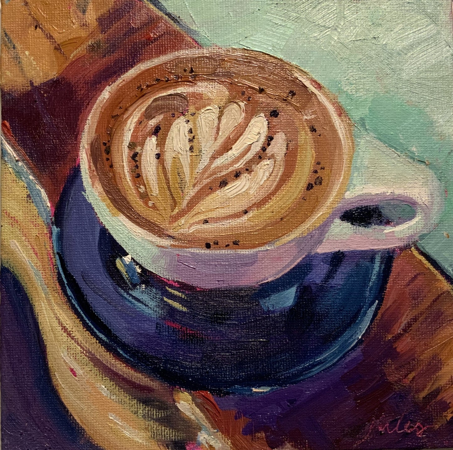 CUP OF KINDNESS -  Giclee Reproduction PRINT of Original Oil Painting